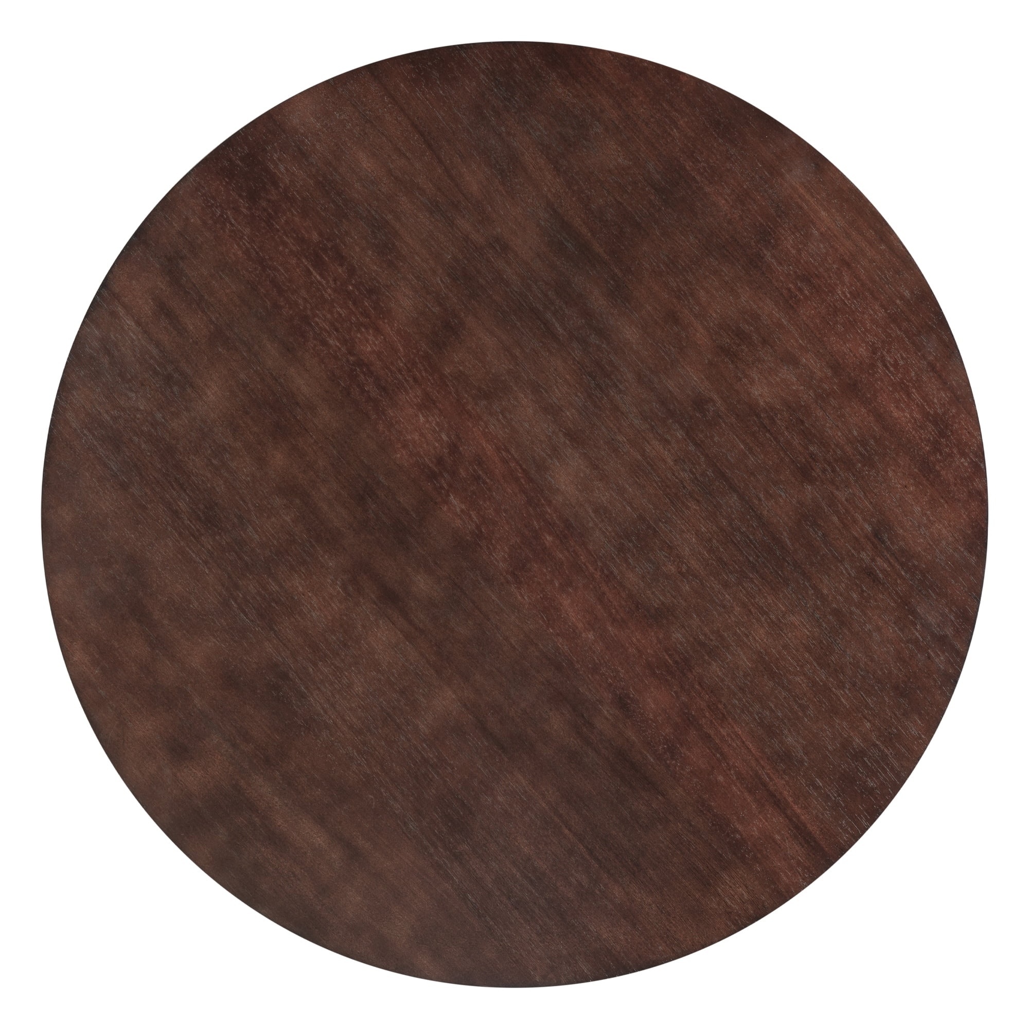 Retro 5-Piece Round Dining Table Set with Exquisite Hollow Chair Back