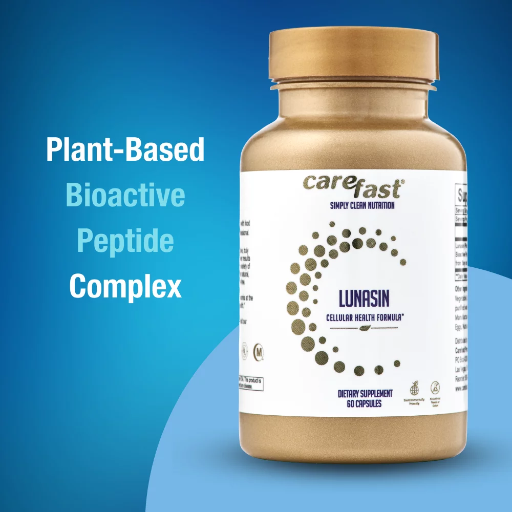 Lunasin Cellular Health Formula Advanced Plant-Based Nutritional Supplement - 60 Natural Vegan Capsules - For Men, Women, & Seniors