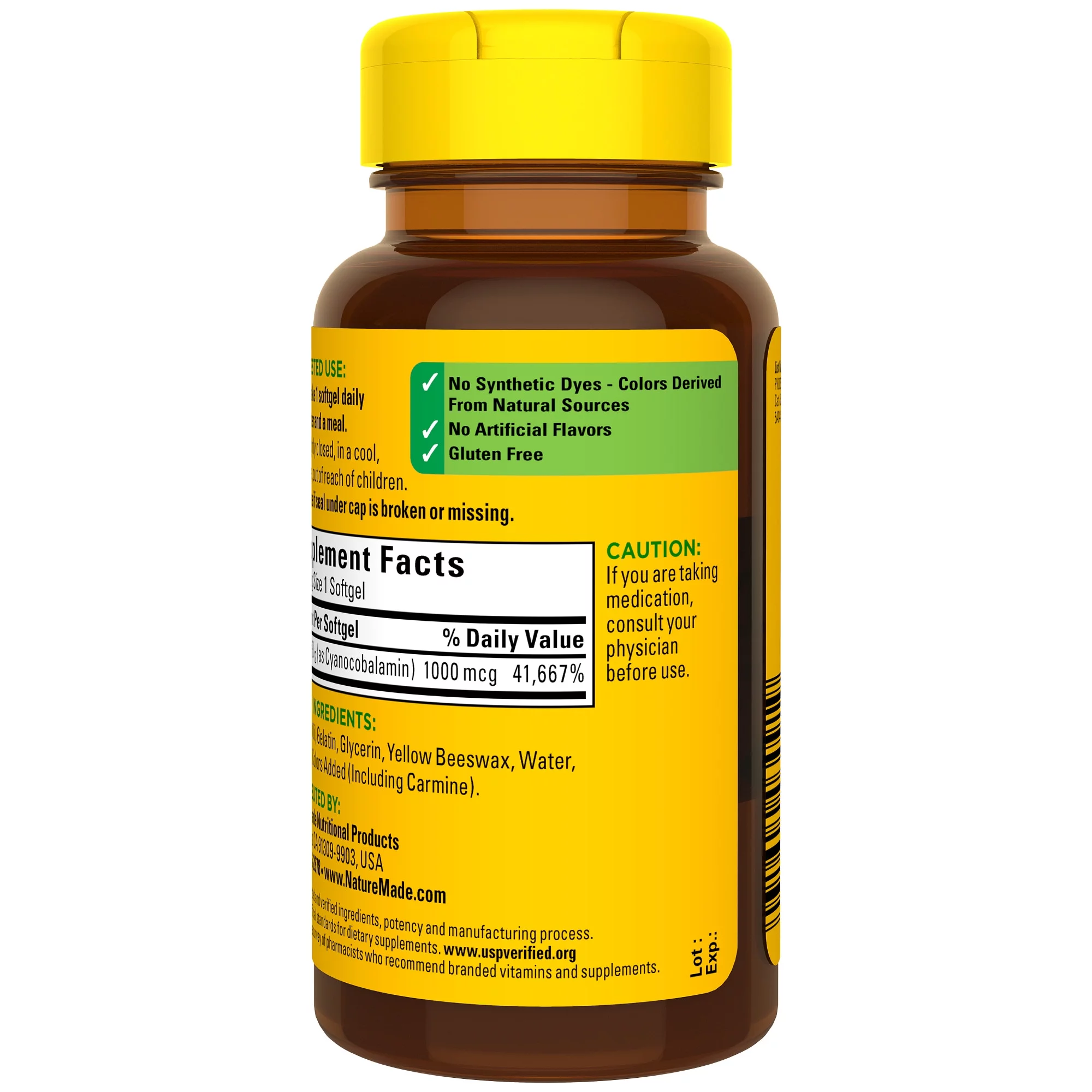 Nature Made Vitamin B12 1000 mcg Softgels, Dietary Supplement, 310 Count