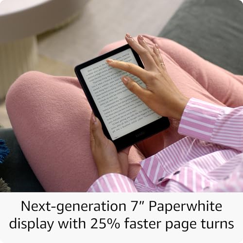 Amazon Kindle Paperwhite Signature Edition 32GB (newest model) – Our fastest Kindle with auto-adjusting front light, wireless charging, and weeks of battery life – Metallic Jade