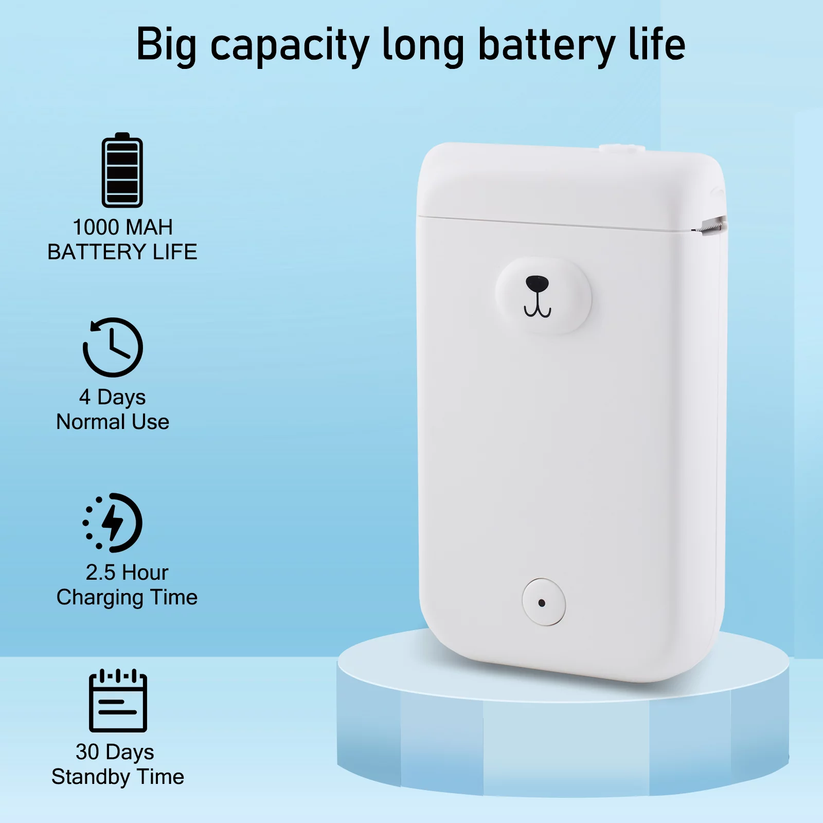 GREENCYCLE D30S White Portable Mini Portable Label Maker- with 3 Roll 12/14mm Width Thermal Label Paper Wireless Bluetooth Label Printer App Control Easy to use for Home Office School Organization