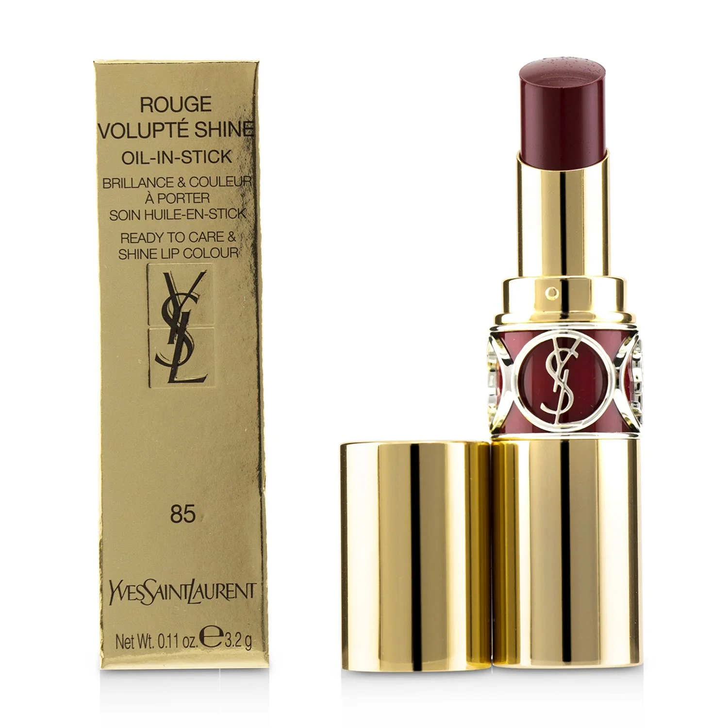 Yves Saint Laurent Rouge Volupte Shine - # 86 Mauve Cuir  3.2g/0.11oz