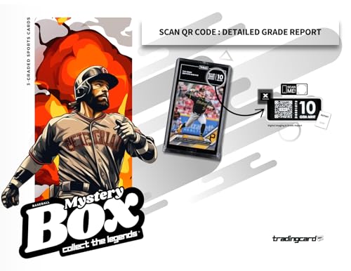 Graded Baseball Cards Collect The Legends® Mystery Box Edition by TradingCard360® | Gem-Mint 10 Guaranteed for Baseball Fans