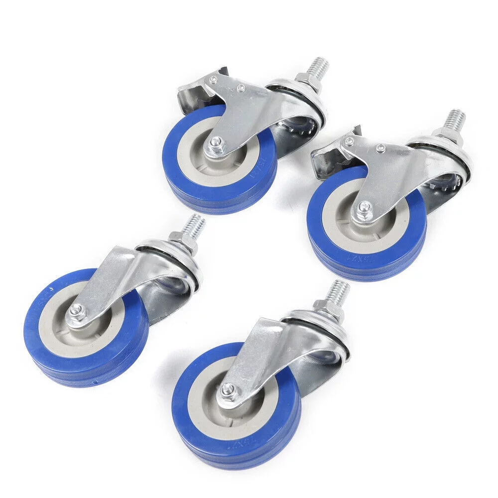 Mkyiongou 2 Tiers Stainless Steel Cart Trolley Medical Lab Mobile Rolling Serving Trolley