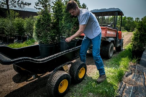 Polar TA1500 Tandem Axle Utility Trailer – 22 Cu. Ft. ATV/UTV Hauling Trailer with 1500 lb. Capacity – Rugged Rubber Wide Track Tires – Model 8262