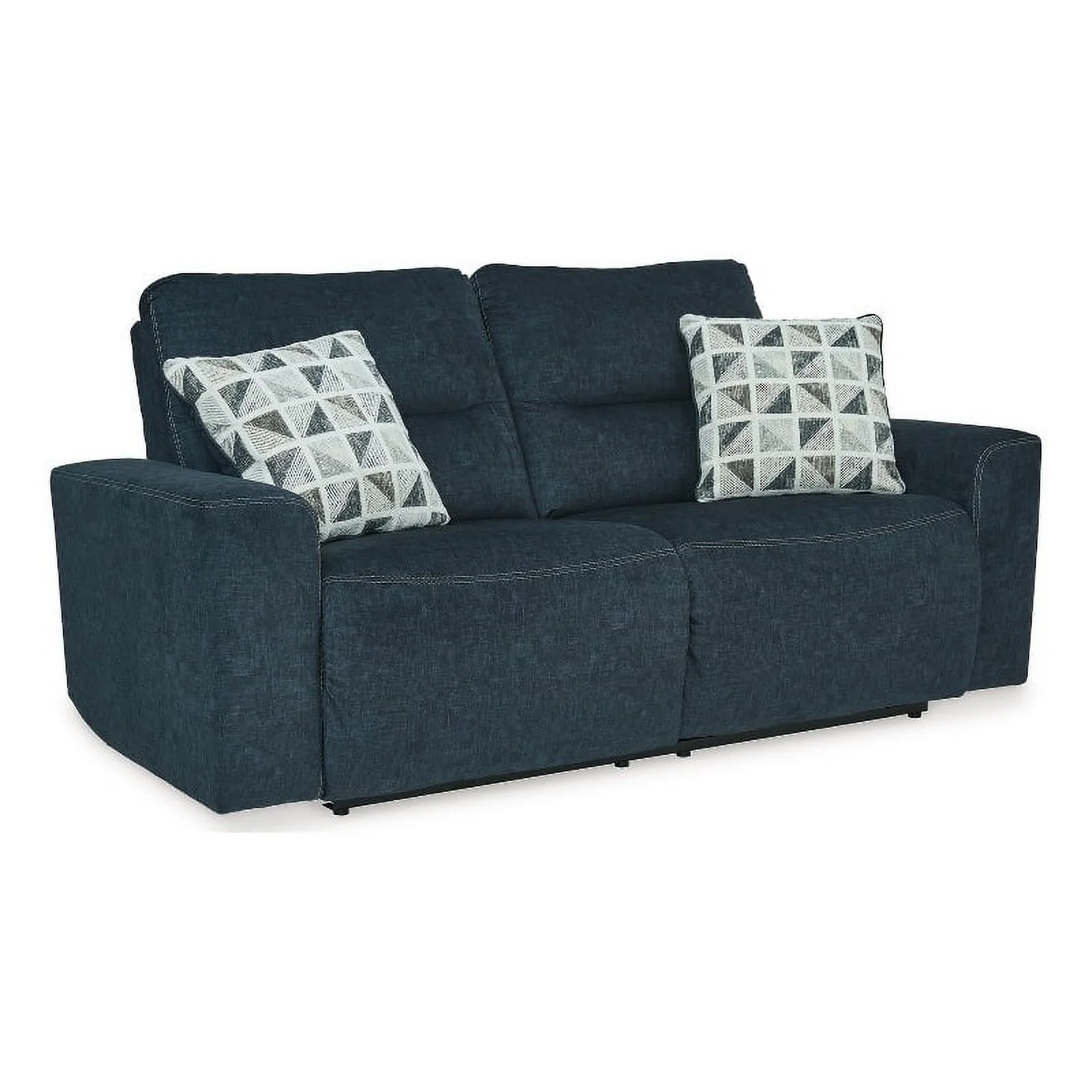Ashley Furniture Paulestein 2-Seat Fabric Power Reclining Sofa in Blue