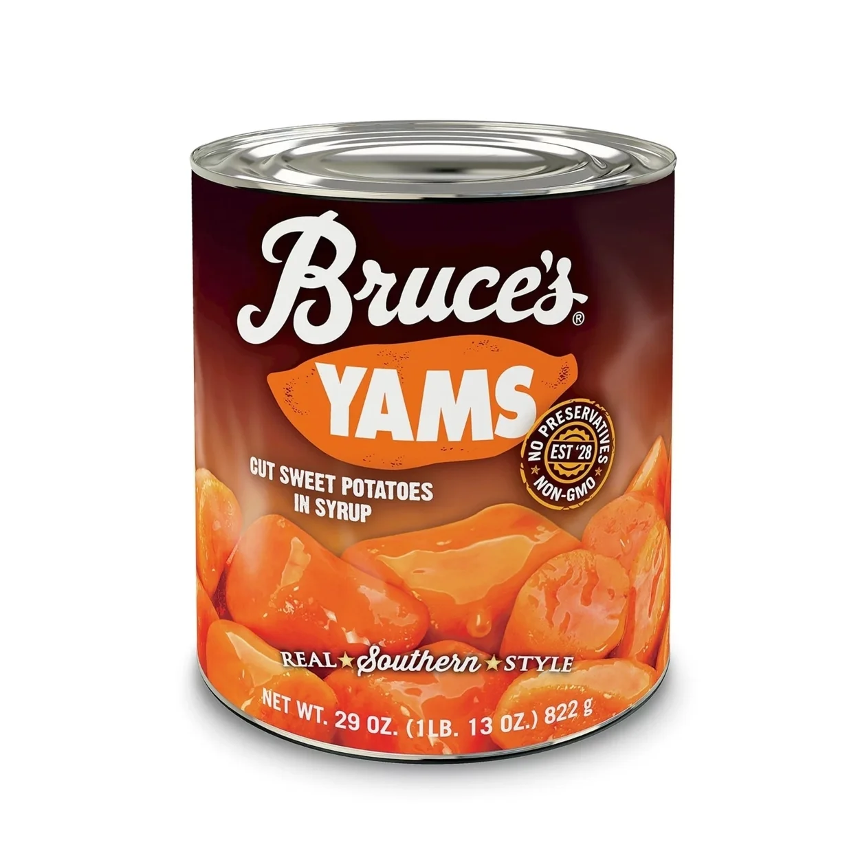 Bruces Cut Yams 29 Ounce (Pack of 4)