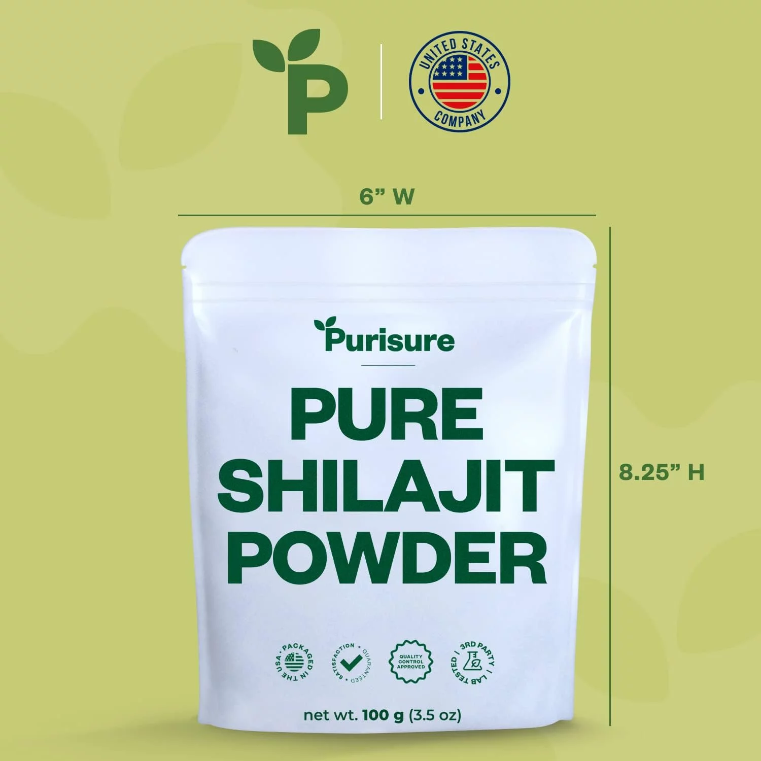 Purisure Shilajit Powder 12:1 Extract, 100g, 5% Fulvic Acid Content, 400 Servings