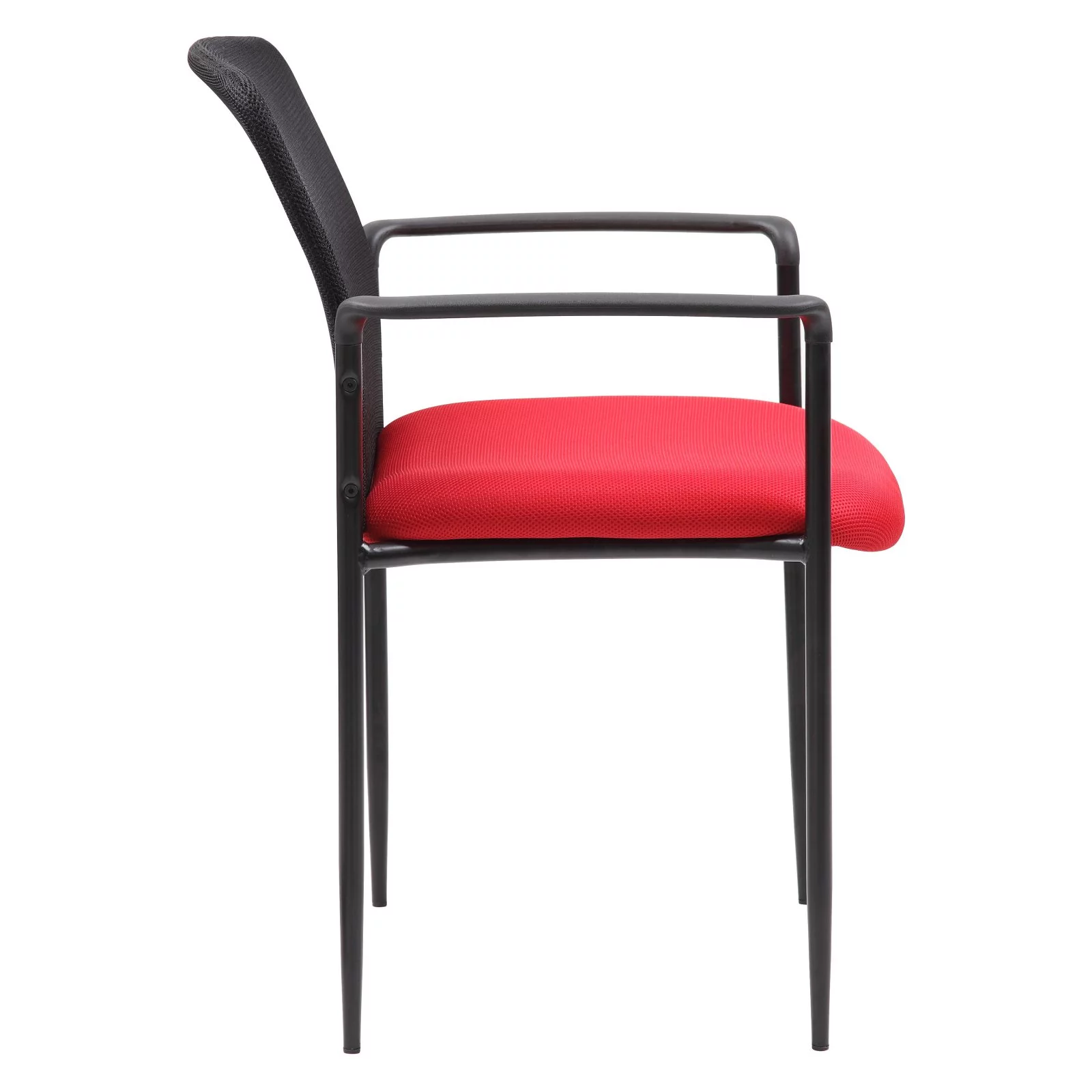 BOSS B6909-GY Stackable Mesh Guest Chair, Grey