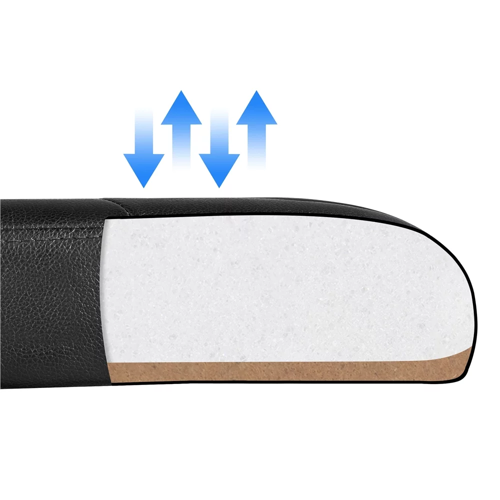 Yaheetech Adjustable Office Chair Swivel Chair Executive Artificial Leather Computer Chair 360°Rolling with wheels Ergonomic Essential Desk Chair with armrest