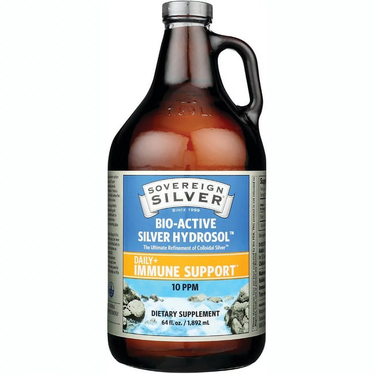 Sovereign Silver Bio-Active Silver Hydrosol 10 Ppm 64 fl oz Liq