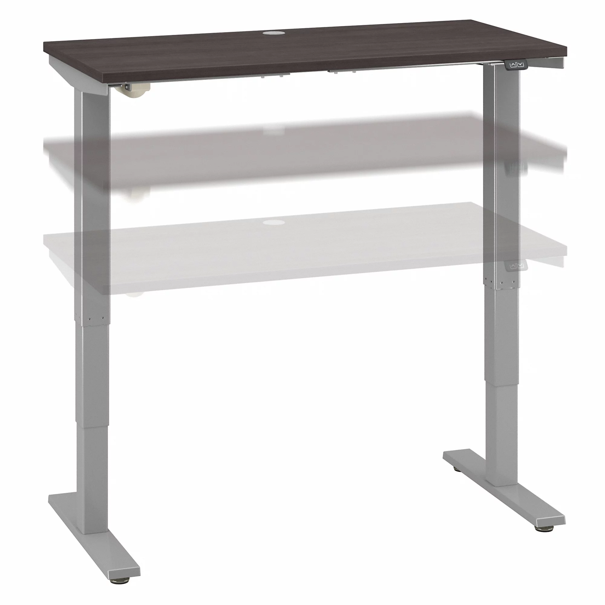 Bush Furniture Cabot 48” Electric Standing Desk, Storm & Cool Gray Metallic