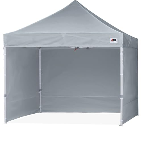 ABCCANOPY Easy Pop Up Canopy Tent with Sidewalls 10x10 Commercial -Series, White