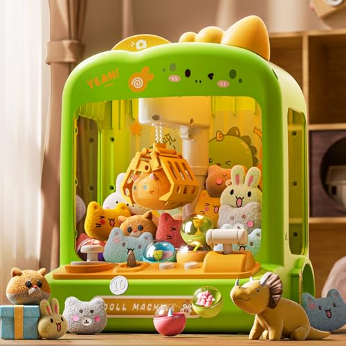 55 PCS Claw Machine for Kids, Vending Machine with Lights Sound, Electronic Prize Dispenser for Kids Girls, Claw Toys Game Gifts for 4 5 6 7 8 Years Old Girls Boys