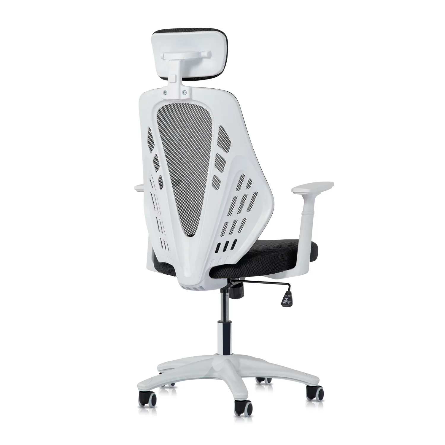 MoNiBloom Office Computer Mesh Task Chair, High Back Rolling Seat with Adjustable Headrest, Black