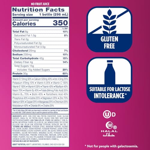 Ensure COMPLETE Vanilla Nutrition Shake, Complete, Balanced Meal Replacement, Ready To Drink, 30g Protein, 25 Vitamins & Minerals, 10 fl oz—24 Pack