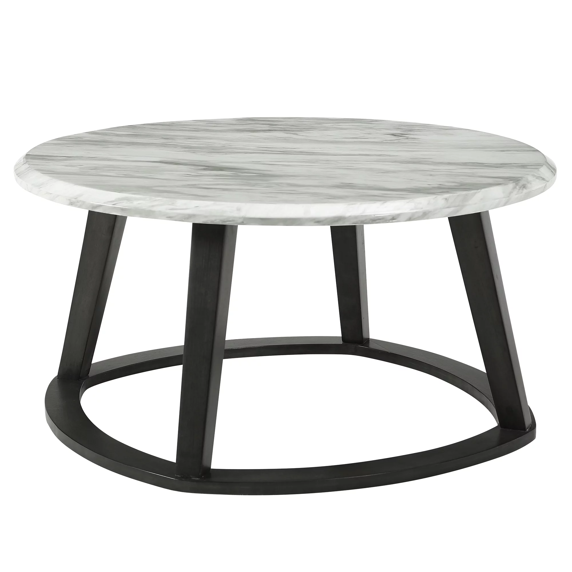 Faux Marble Round Coffee Table