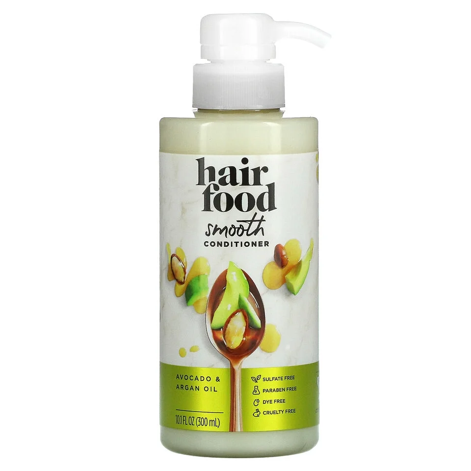 Hair Foo-d Smooth Moisturizing Conditioner, Avocado Argan Oil, Sulfate Free, 10.1 fl oz