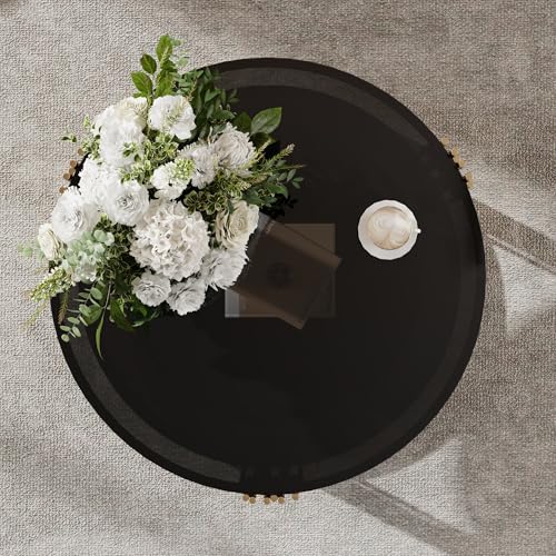 Modern 2 Piece Nesting Rattan Wood+ MDF Coffee Table Set in Natural