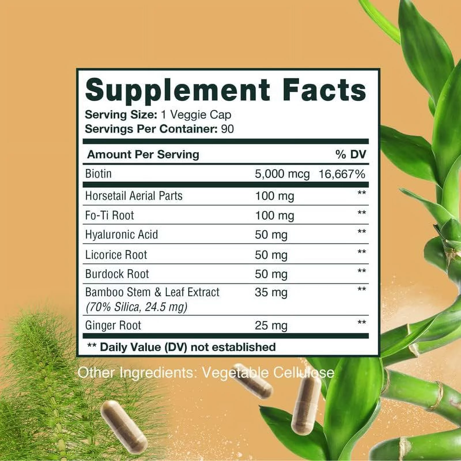 HERBALY Derma Hair, Skin & Nails Complete Plus Biotin- 90 Capsules