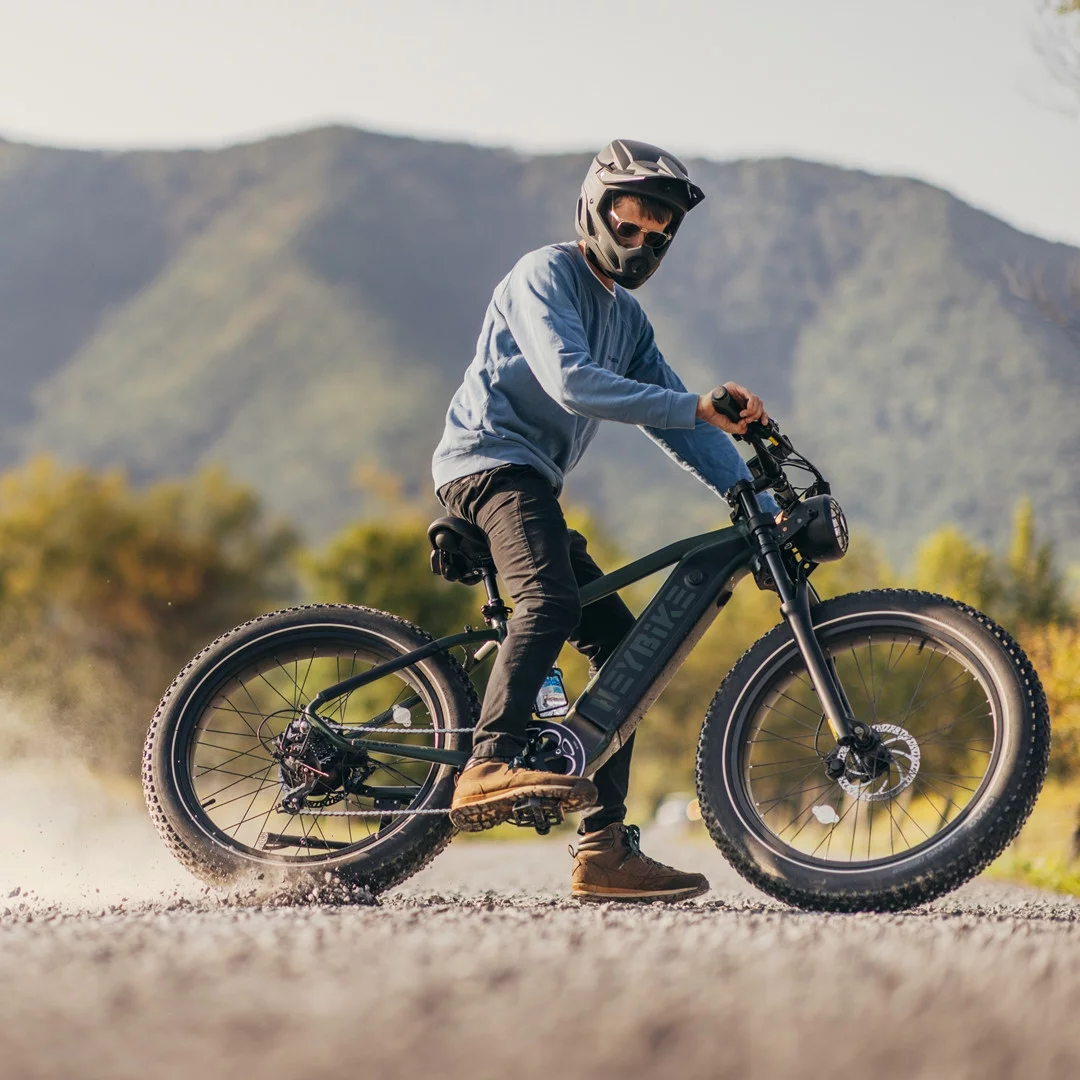 Heybike Brawn Electric Bike for Adults, 750W Fat Tire Ebikes with 48V 18Ah Removable Battery, 26'' Wheel Electric Mountain Bike, Hydraulic Front Fork Electric Bicycles