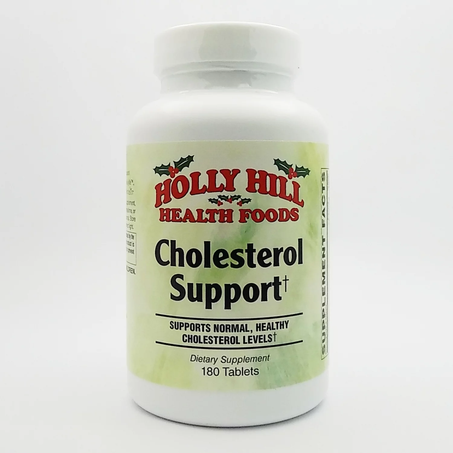 Holly Hill Health Foods Cholesterol Support, With Herbs and Vitamins for Antioxidant Support, 180 Tablets