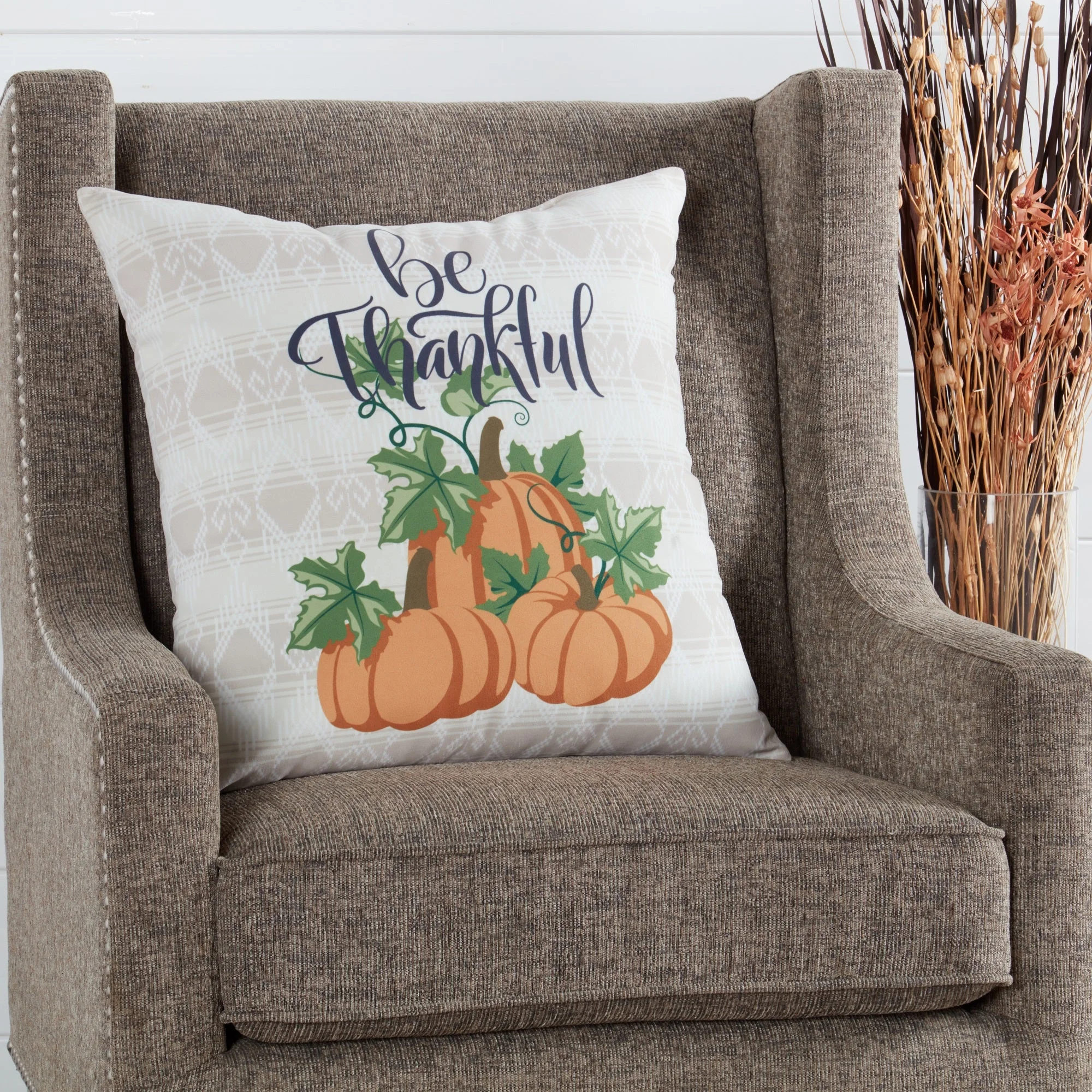 Greendale Home Fashions 18 in. Fall Seasonal Throw Pillow - Hello Pumpkin