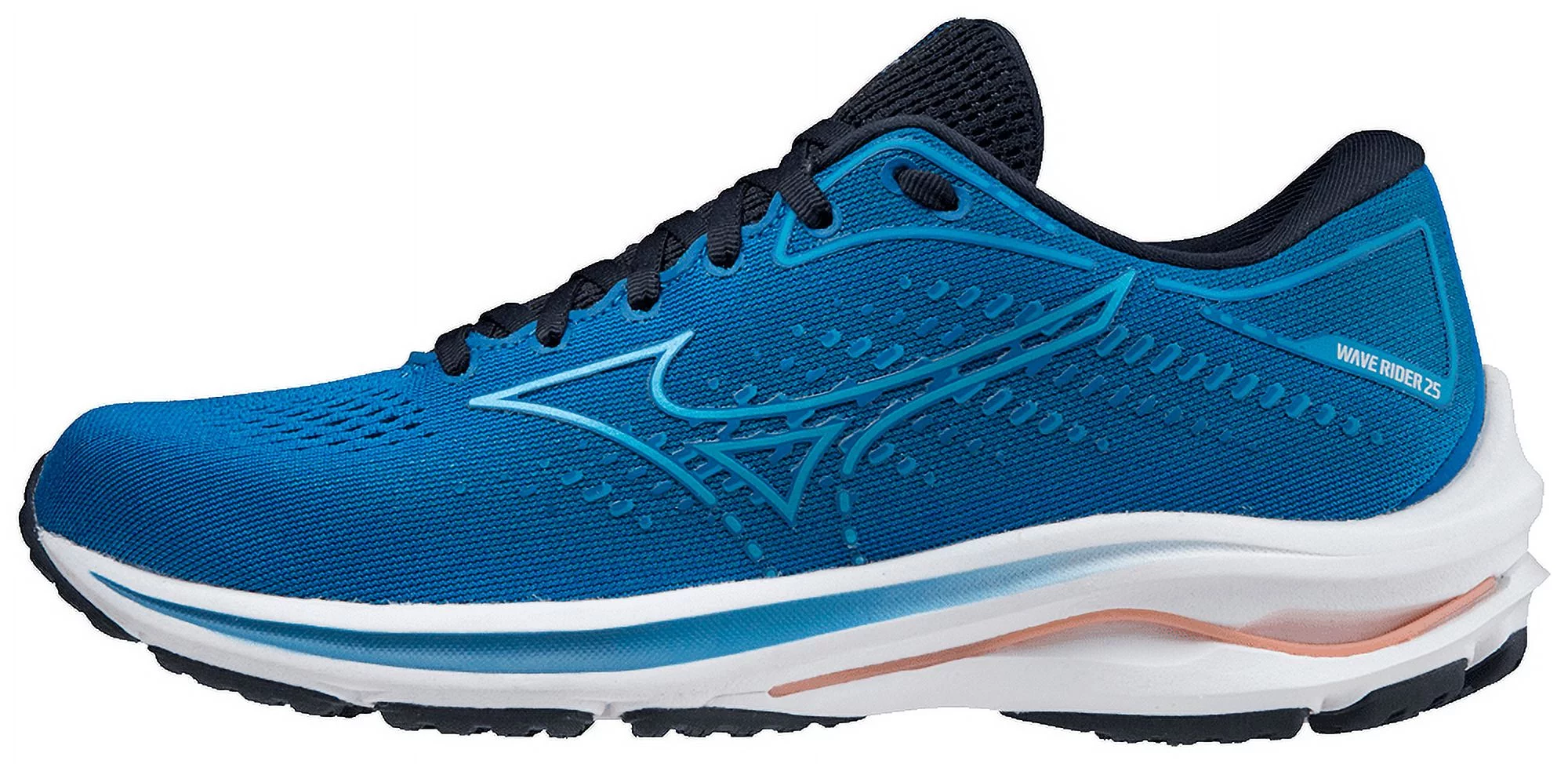 Mizuno Women's Wave Rider 25 Running Shoe, Size 9.5, Imperial Bl-Vivid Bl (5Rvd)