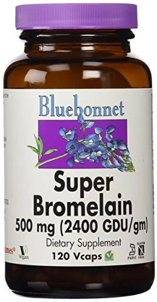 Bluebonnet Super Bromelain 500 Mg, 120 Ct