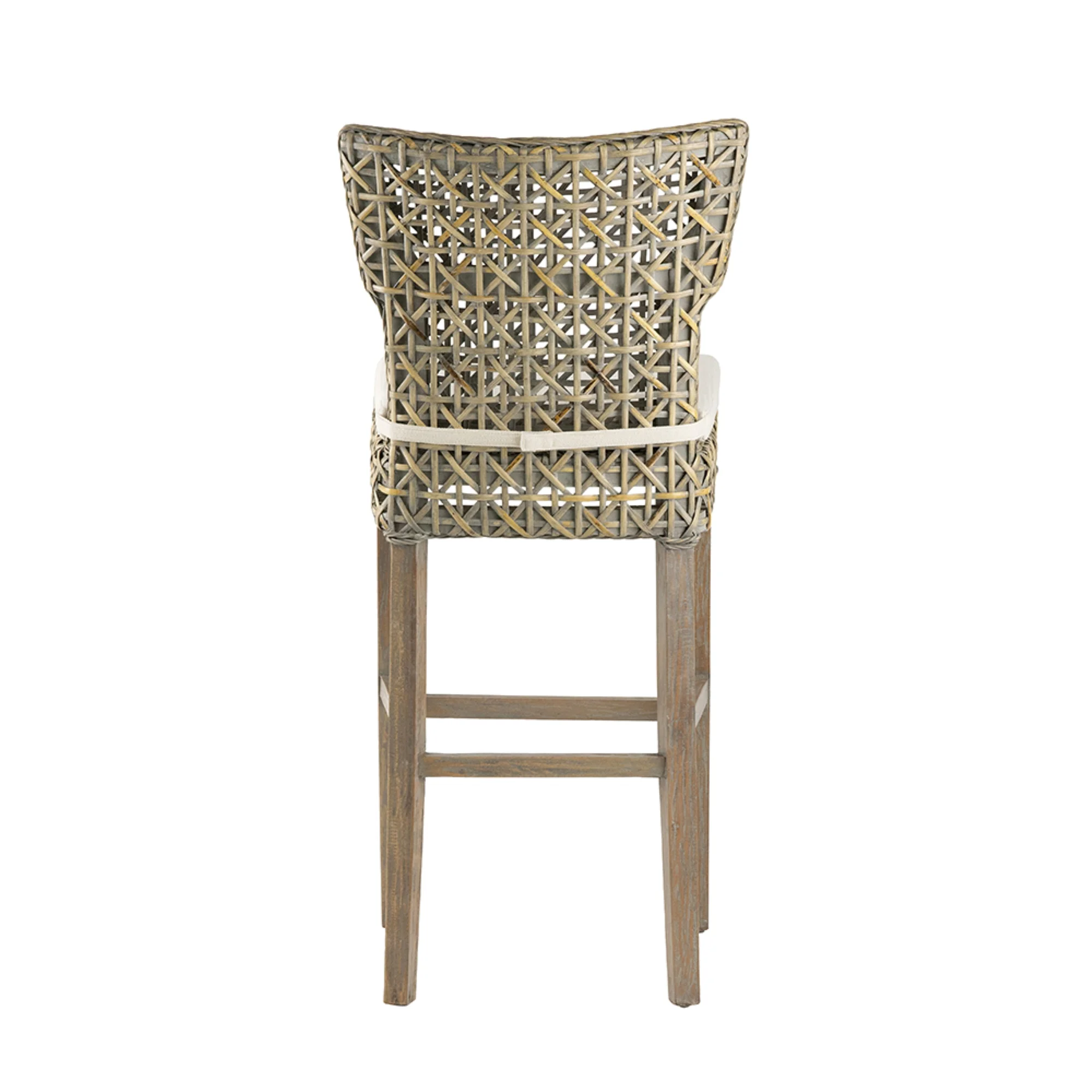 CC Home Furnishings Armless Woven Padded Seat Bar Chair - 44.5