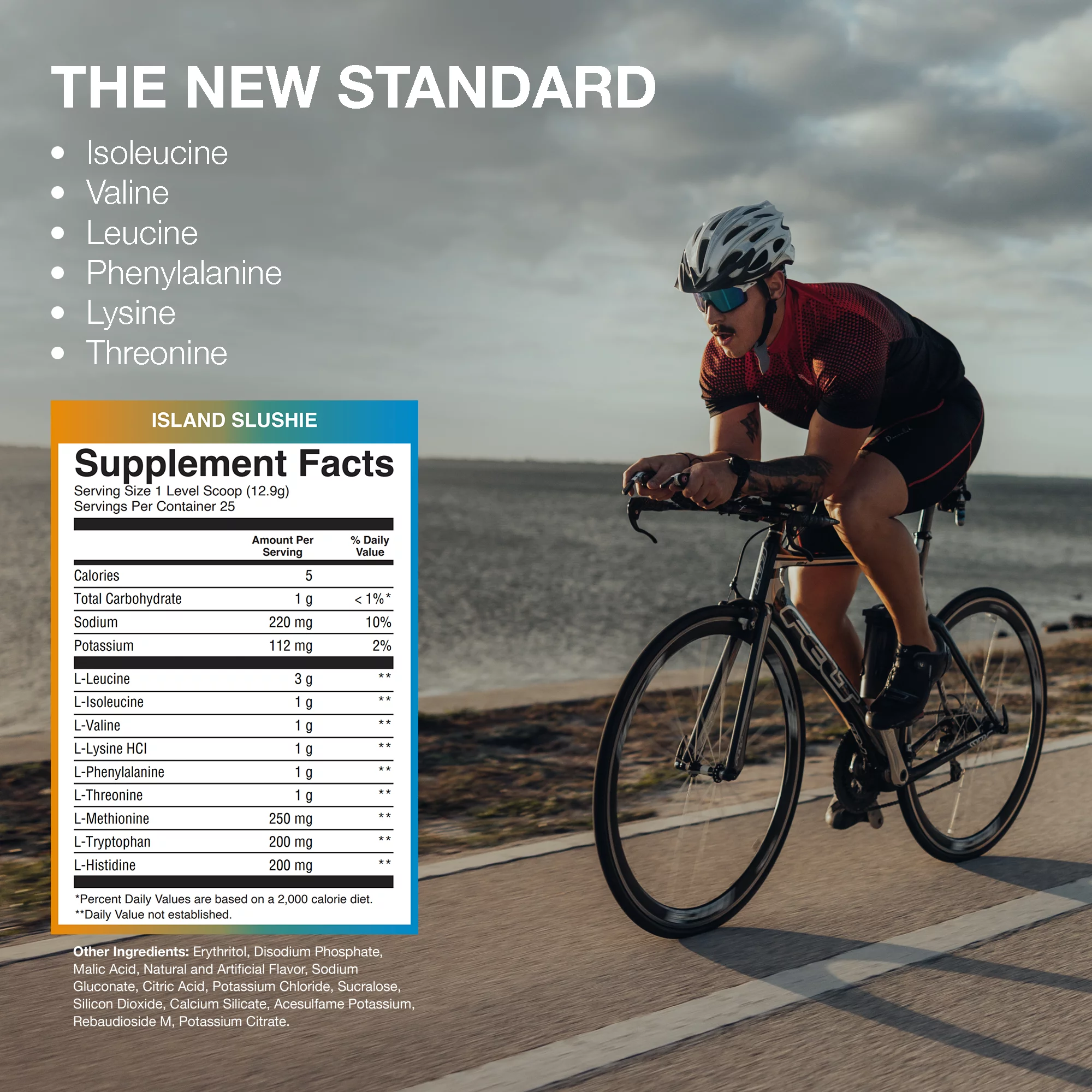 RAW Nutrition EAA Essential Amino Acids Powder Supplement, Island Slushie, 25 Servings