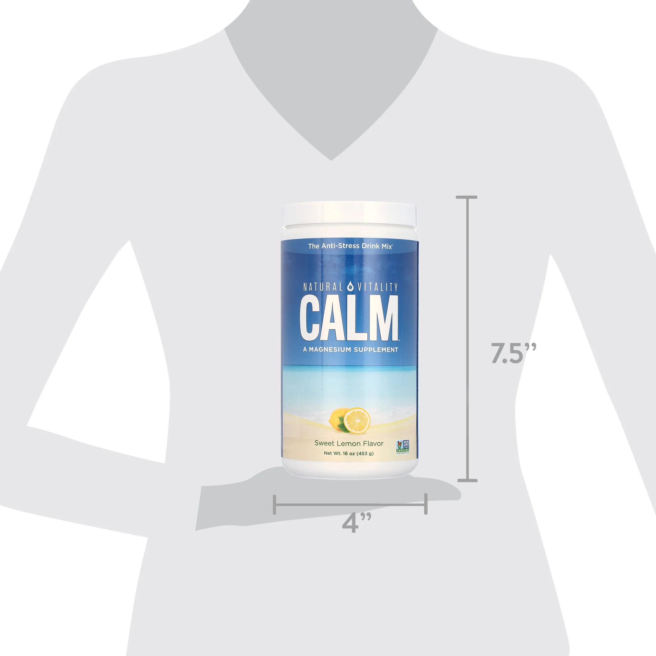 Natural VitalityÂ® Calm, The Anti-Stress Dietary Supplement Powder, Lemon - 16 ounce