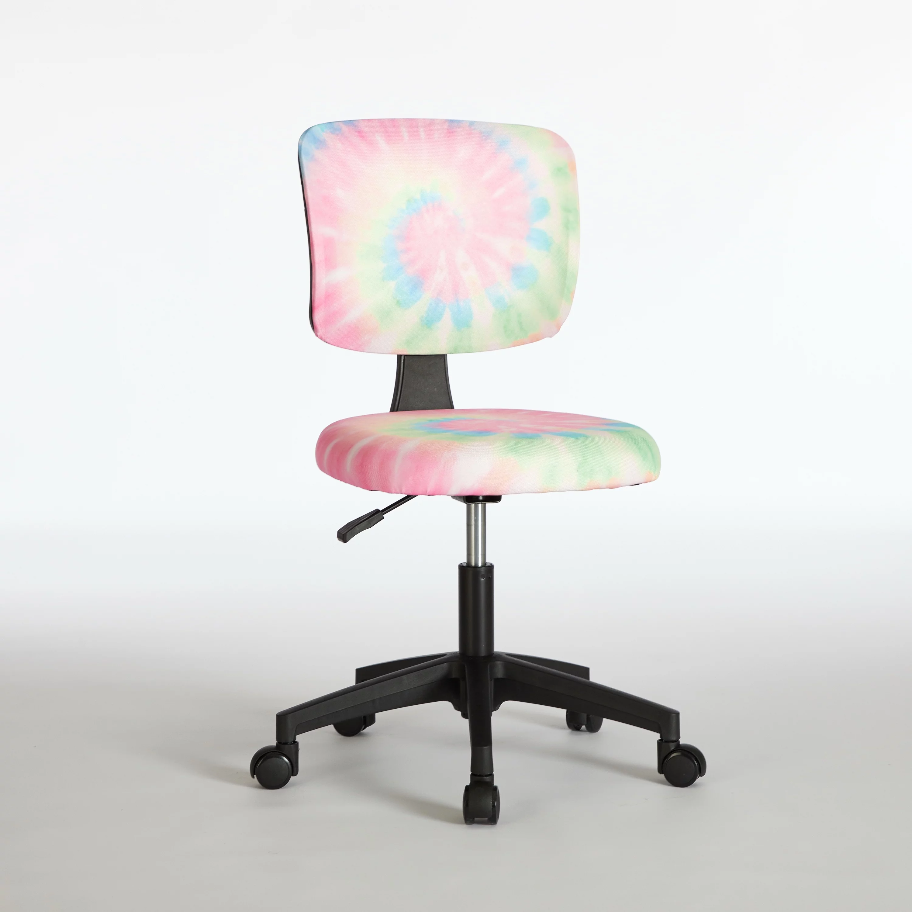 Justice Swivel Mesh Task Office Chair, Rainbow Tie Dye Pink