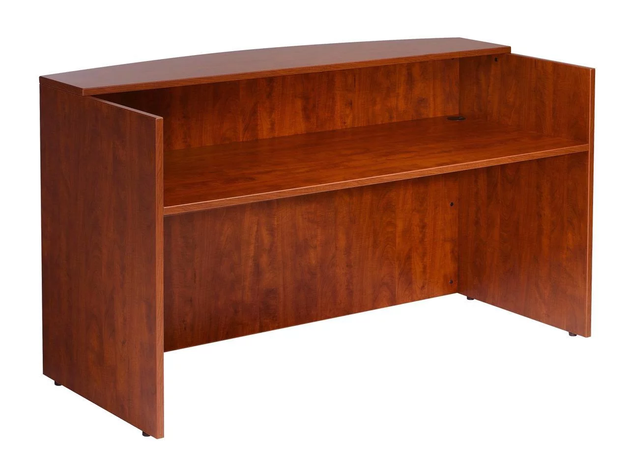 Boss Office Products Cherry 71 inch Reception Desk