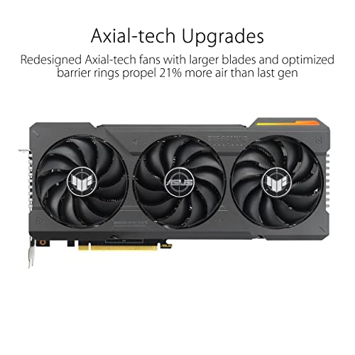 ASUS TUF Gaming NVIDIA GeForce RTX™ 4070 Ti OC Edition Gaming Graphics Card (PCIe 4.0, 12GB GDDR6X, HDMI 2.1a, DisplayPort 1.4a), TUF-RTX4070TI-O12G-GAMING