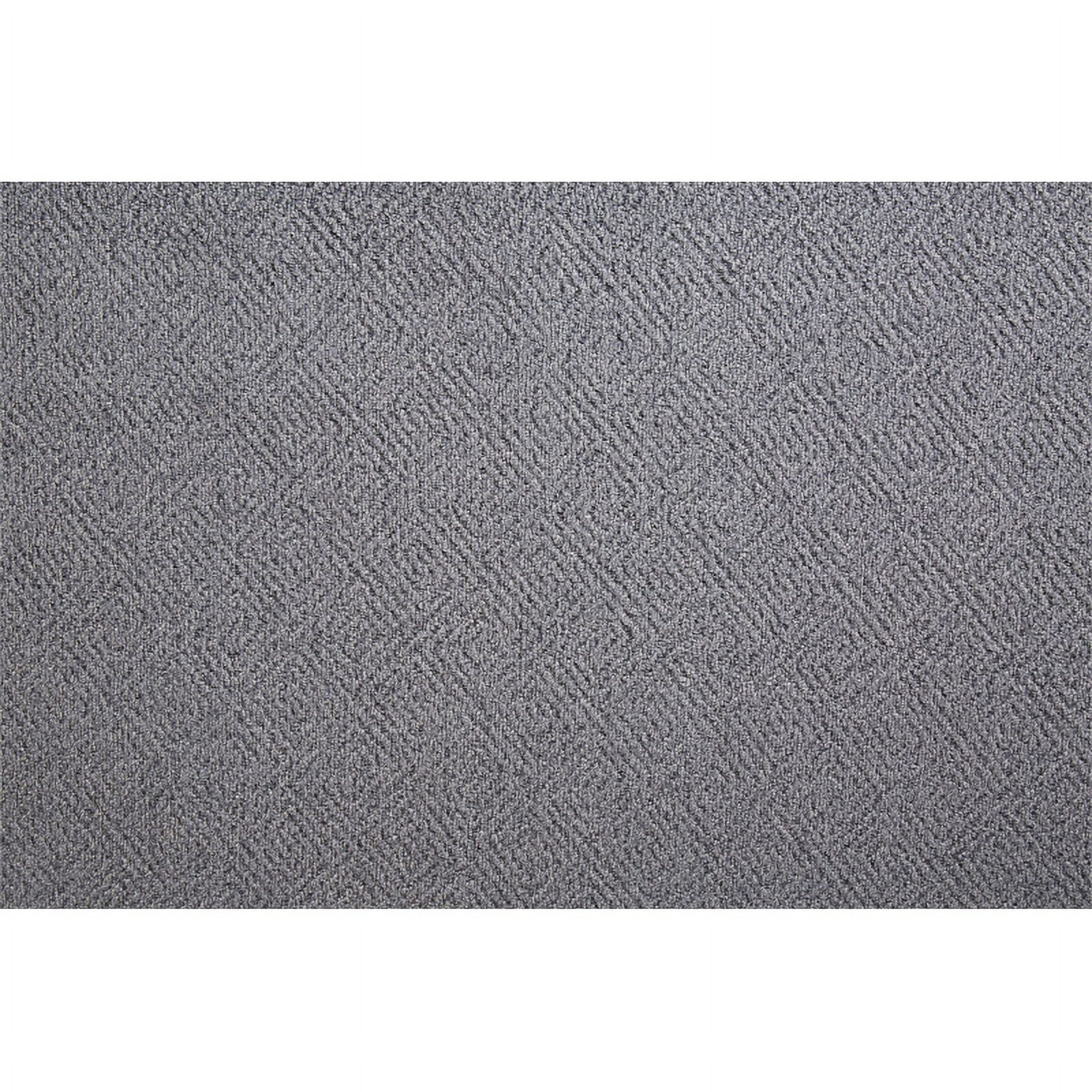 Pemberly Row Modern Fabric Bagley Slim Track Arm Sofa in Gray