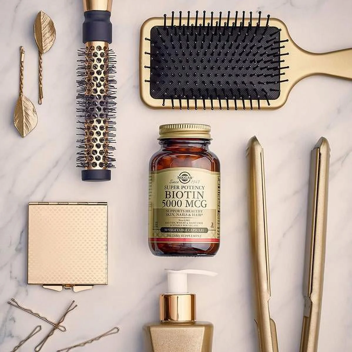 Solgar - Biotin 1000 mcg, 250 Vegetable Capsules - 2 Packs