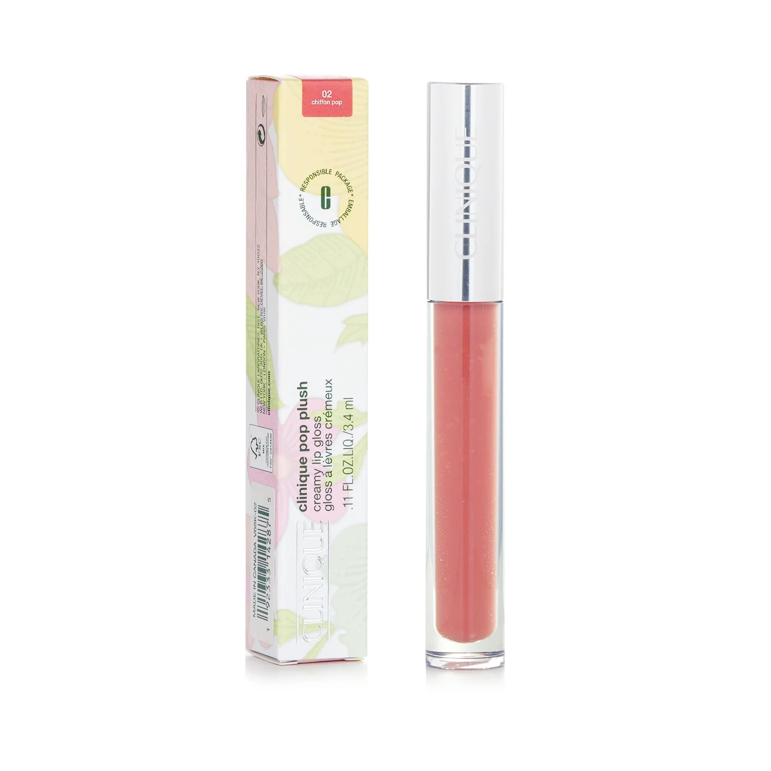 Clinique Pop Plush Creamy Lip Gloss - # 03 Brulee Pop  3.4ml/0.11oz