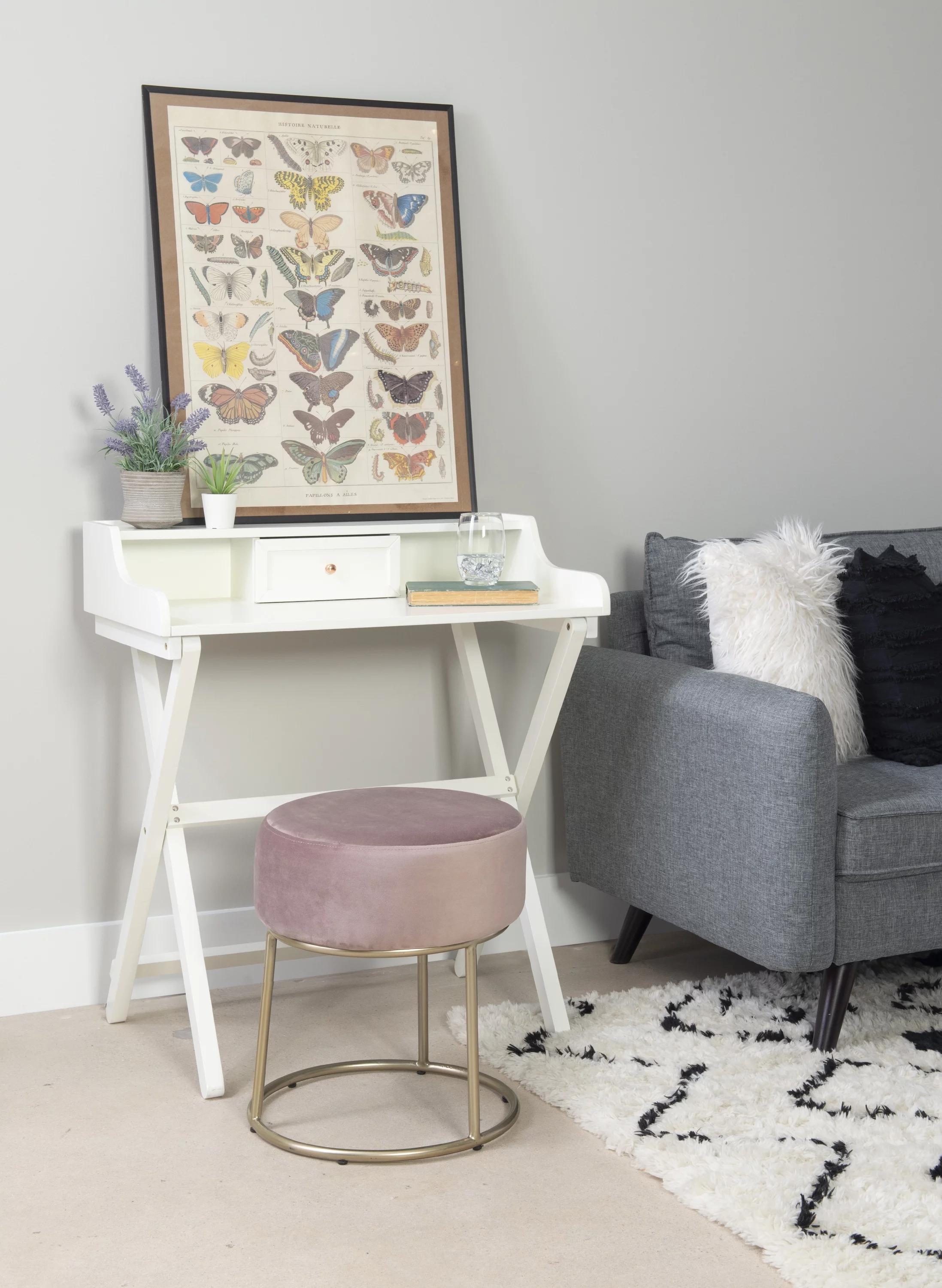 Linon Coy Folding Desk, 34.25