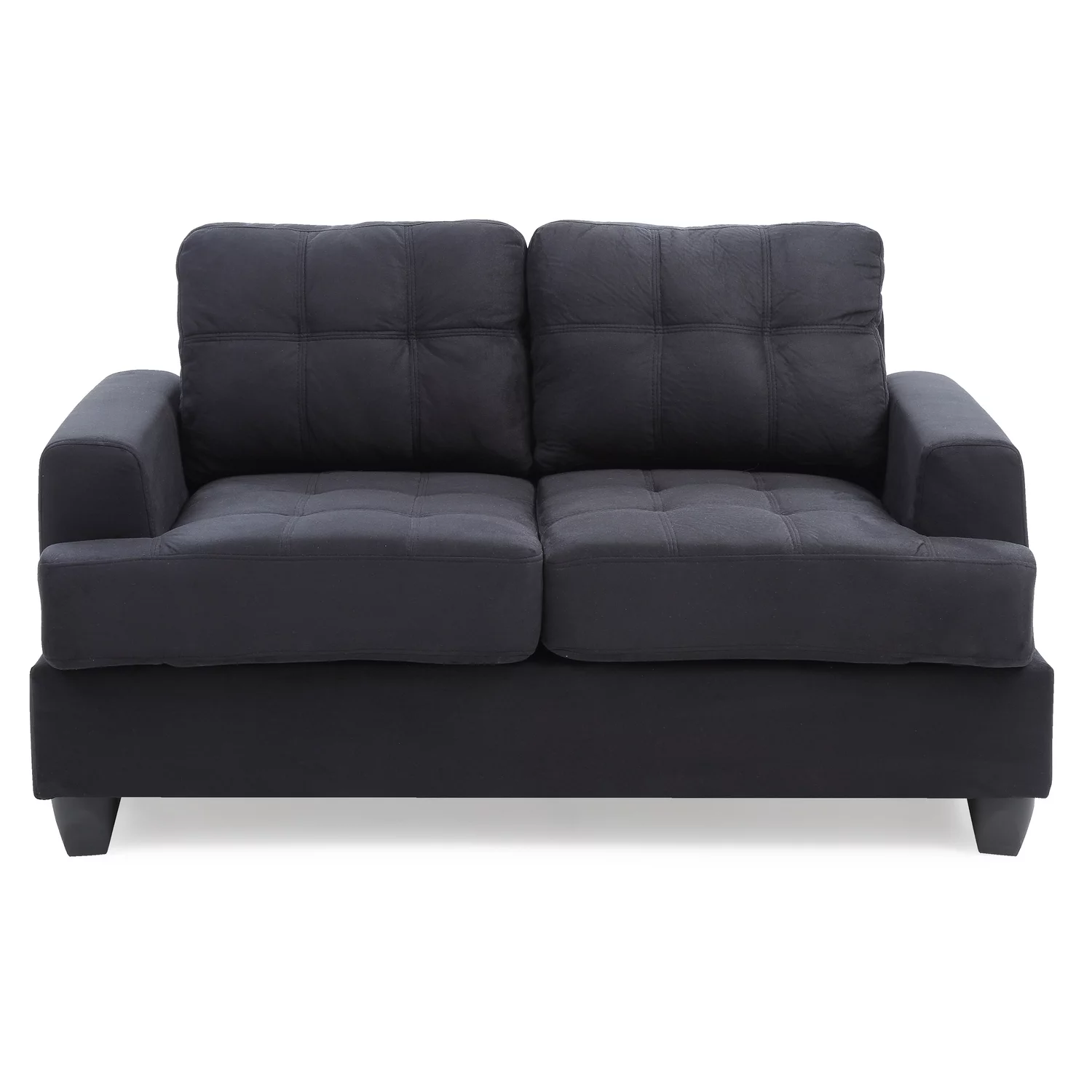 Homestock Sophisticated Simplicity G515A-L Loveseat , Black