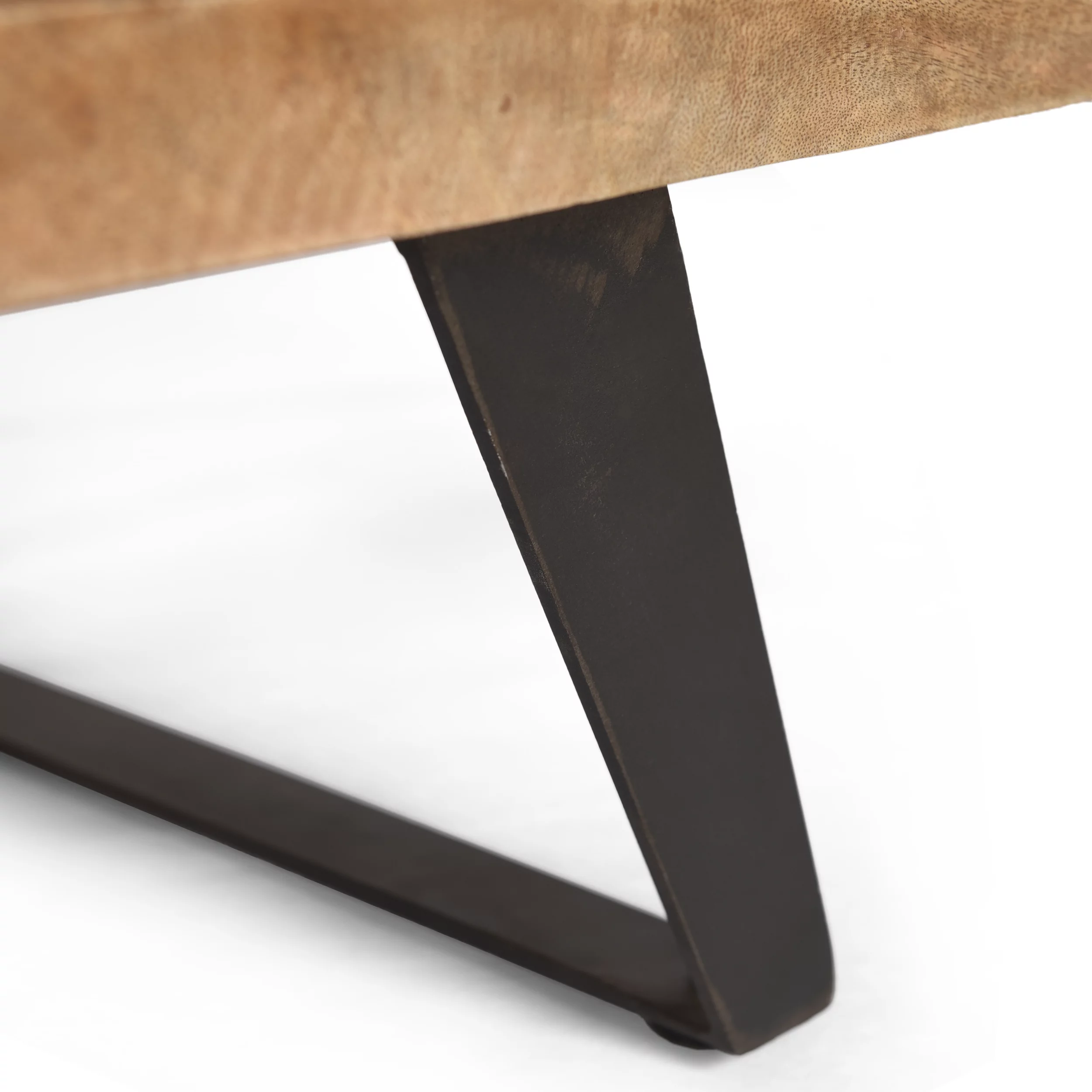 Noble House Desta Handcrafted Boho Reclaimed Wood TV Stand, Natural and Black