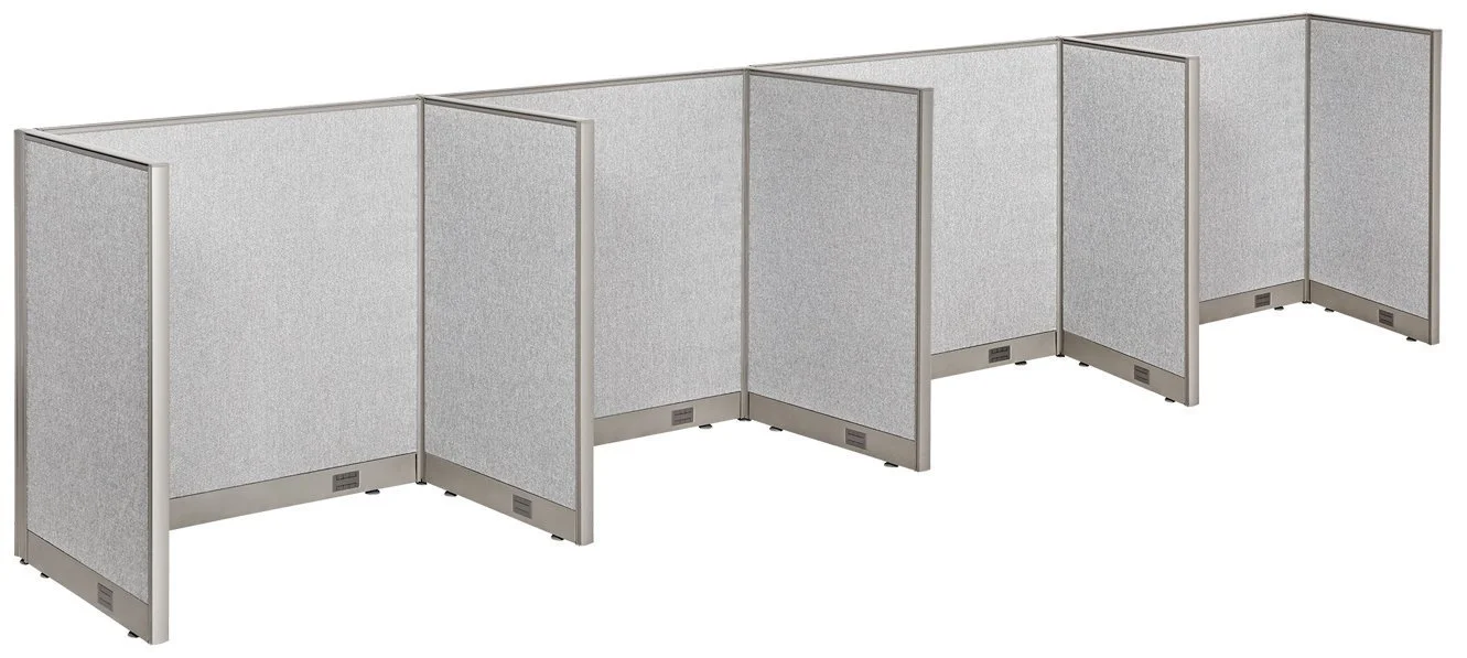 GOF Office Cubicle, 4 Stations 30D x 192W x 48H Office Partition Wall Room divider Office Divider