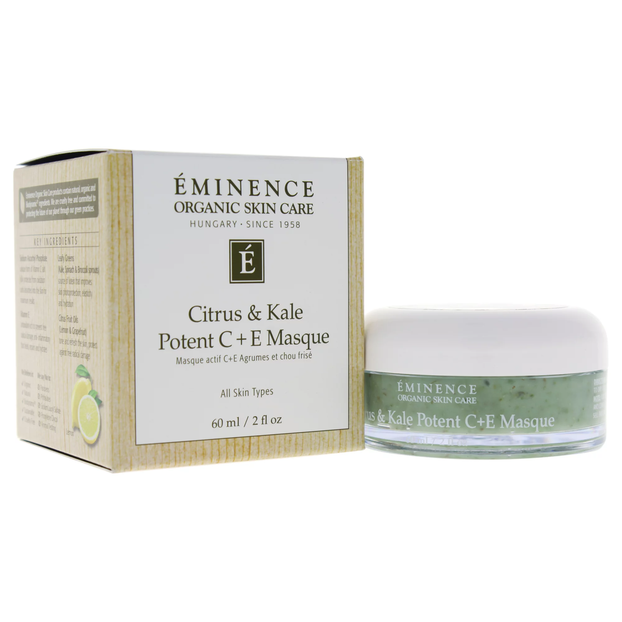 Eminence Citrus and Kale Potent C and E Face Mask, 2 oz