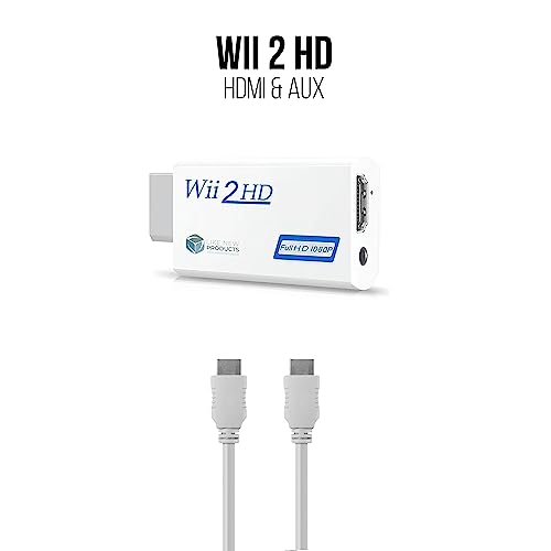 Nintendo Wii Console, White HDMI Bundle (Renewed)