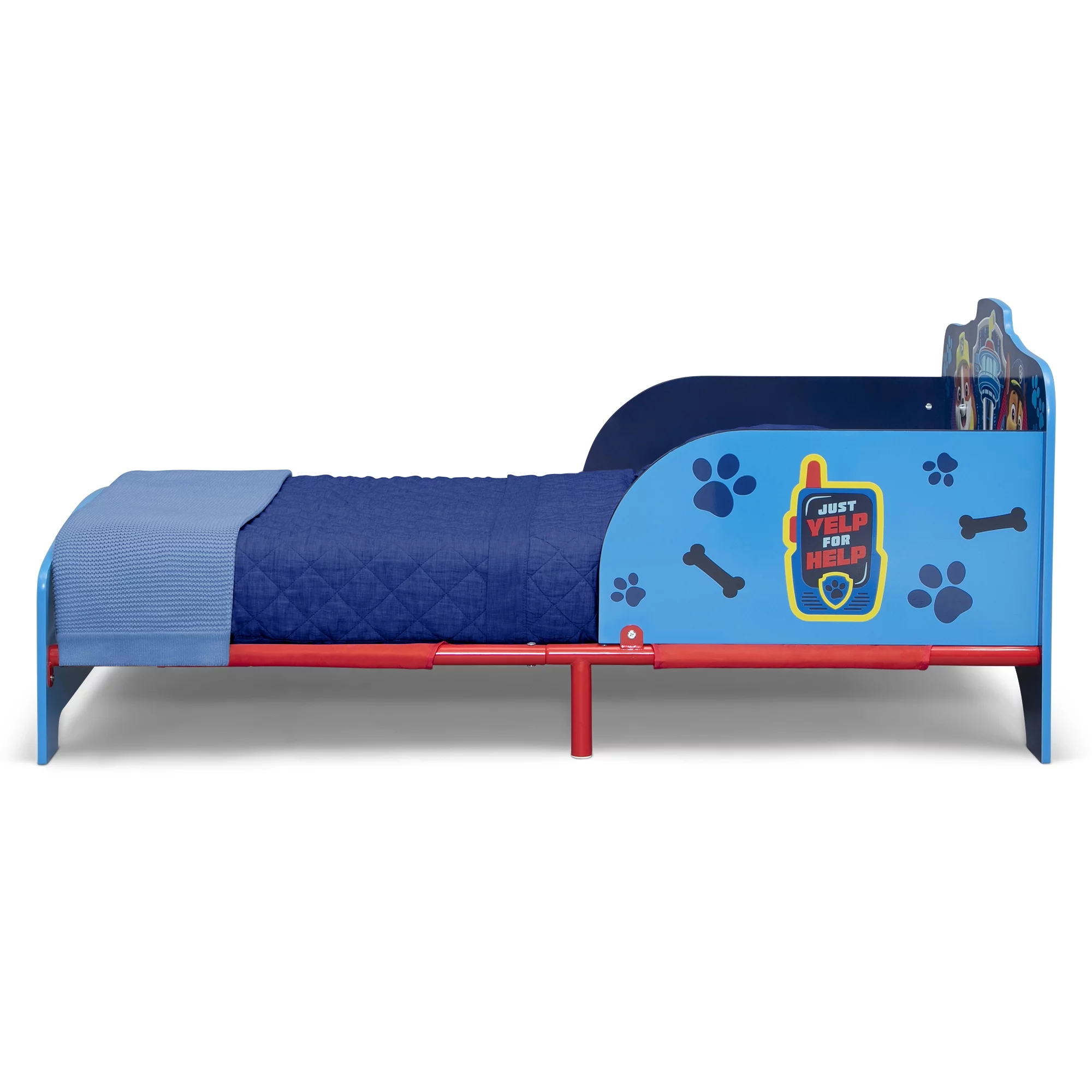 PAW Patrol Wood & Metal Toddler Bed by Delta Children, Blue