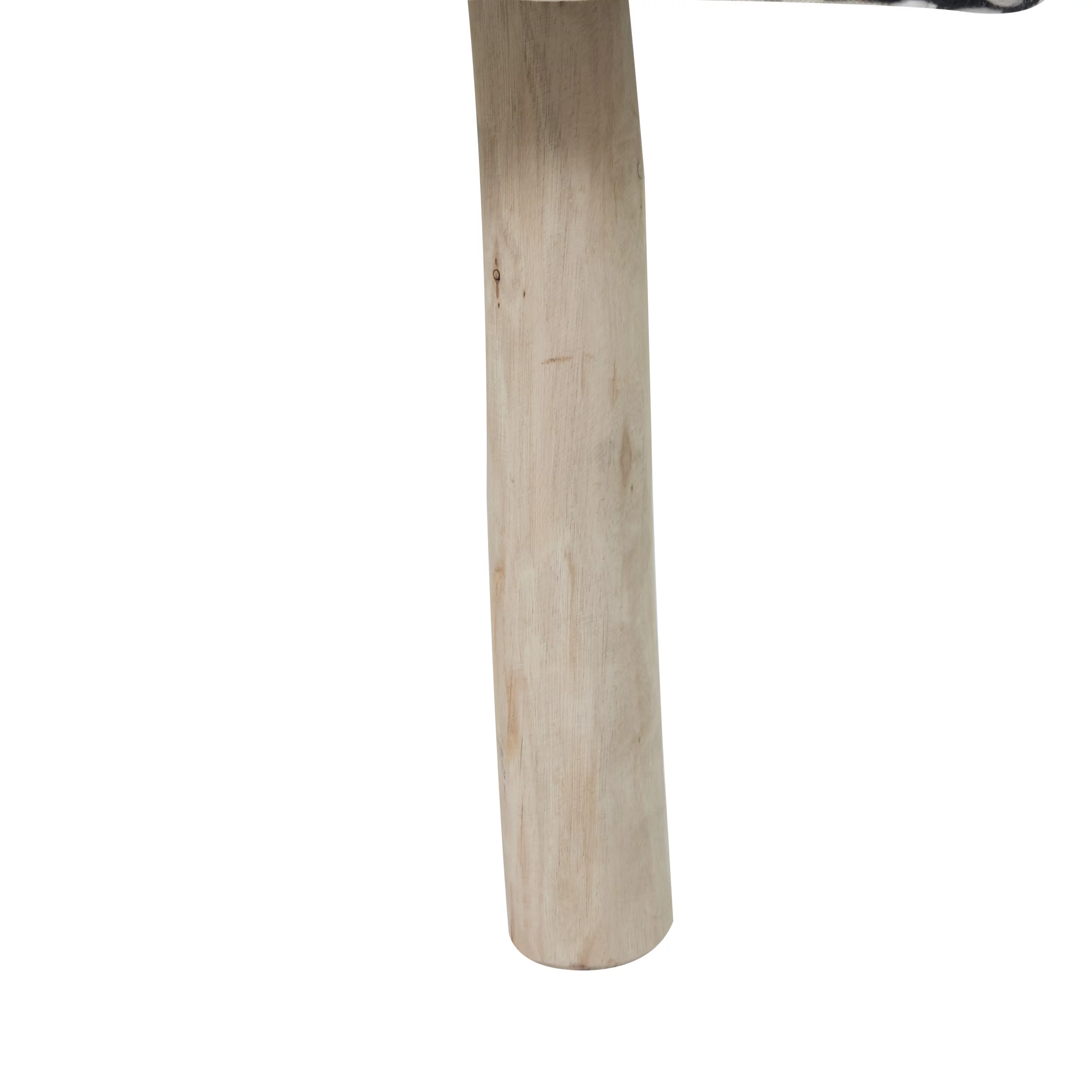 DecMode Polyester Chevron Bench with Wood Legs, Black