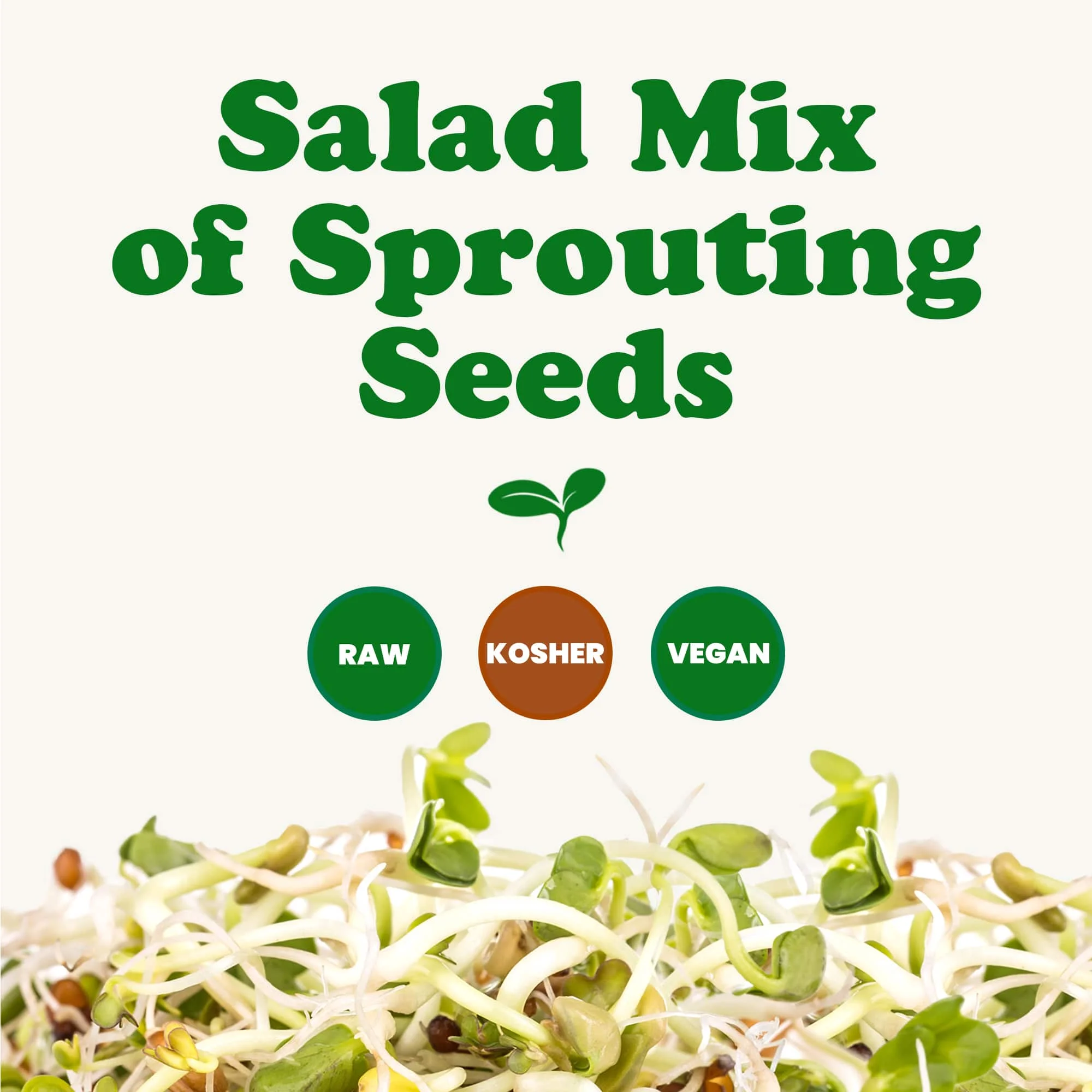 Salad Mix of Sprouting Seeds, 5 Pounds ? Sproutable, Kosher, Raw, Vegan ? by Food to Live