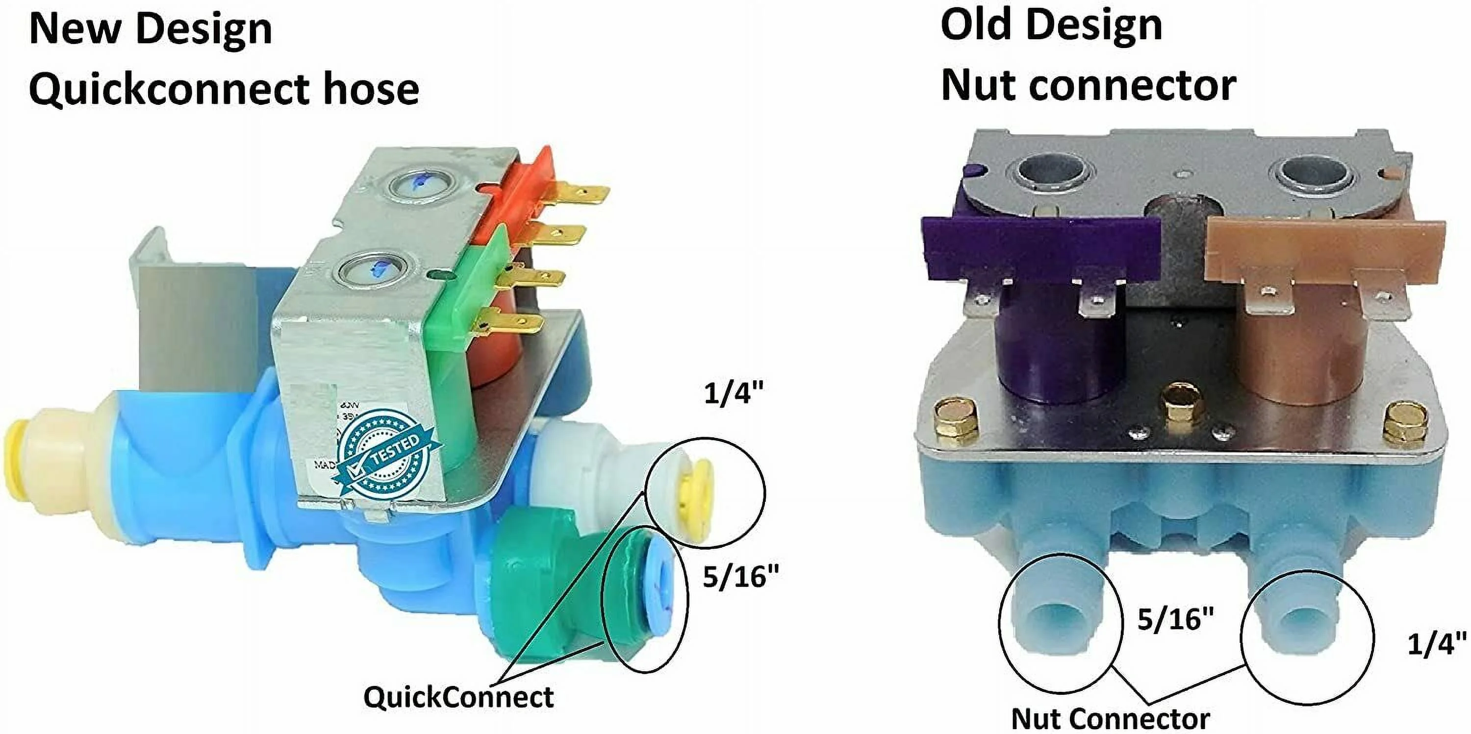 GLOB PRO SOLUTIONS 775696 AH330079 CKD2433 Refrigerator Water Valve fits old Model X72, Replacement for and compatible with KitchenAid Whirlpool Kenmore Heavy DUTY