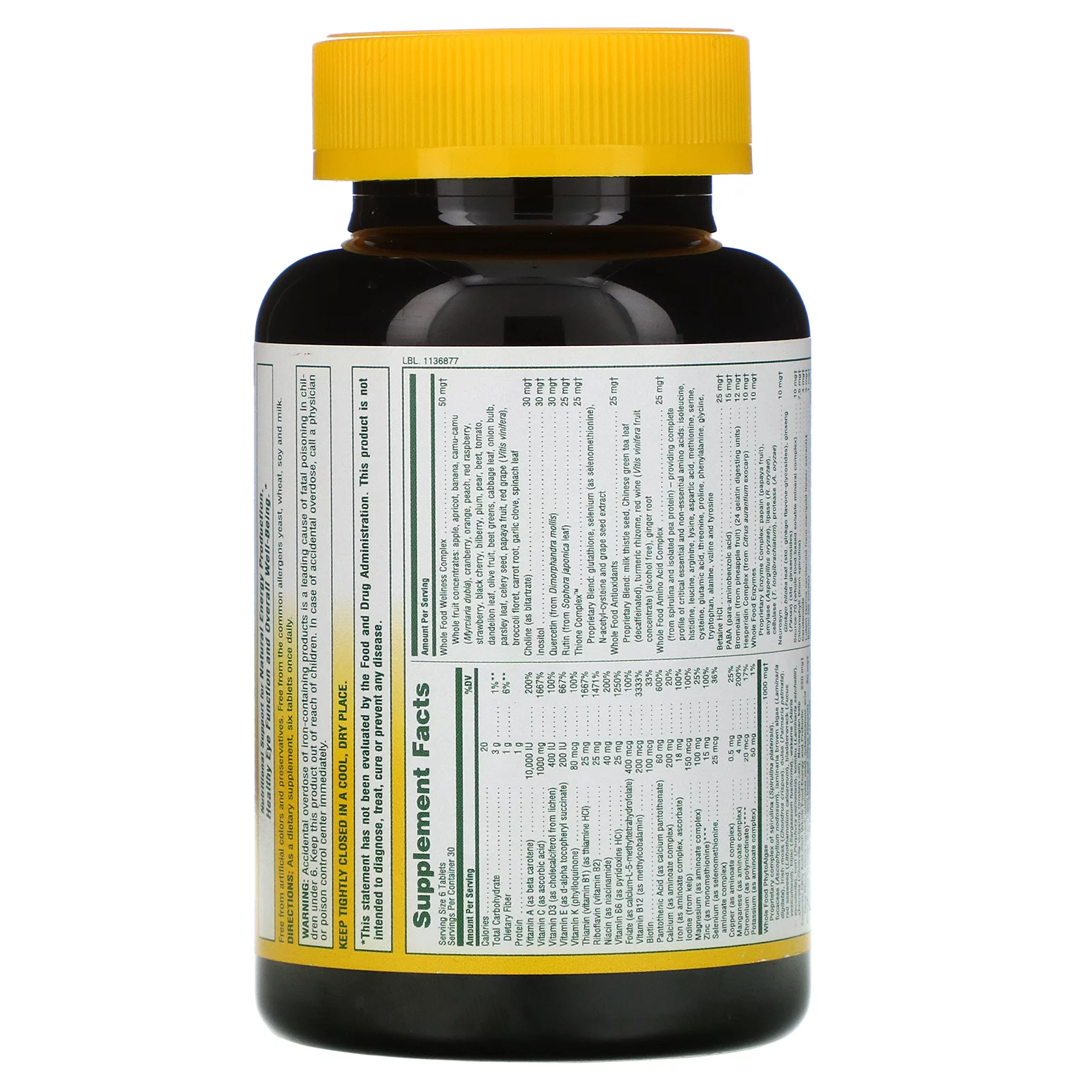 Nature's Plus Ultra Source of Life, Whole Life Energy Enhancer, 180 Tablets