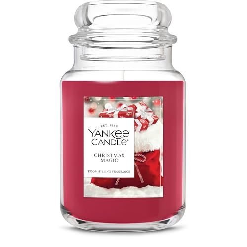 Yankee Candle Sparkling Cinnamon, Christmas Scented Candle, 22oz Large Jar with up to 150 Hour Burn Time, Giftable